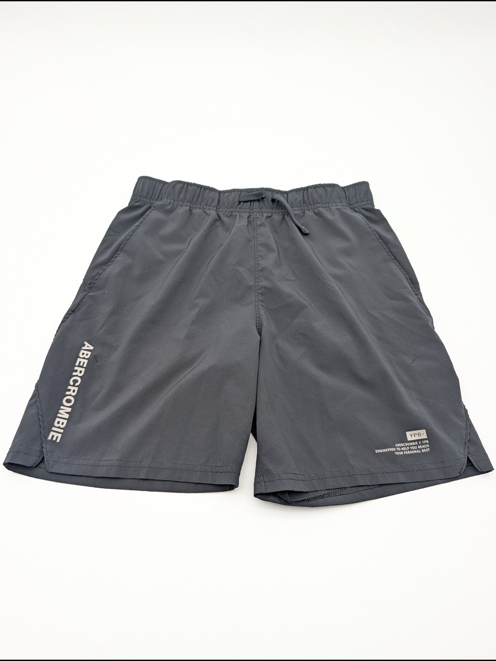abercrombie kids charcoal black swim shorts